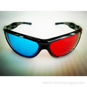 2015 Red Blue Cyan 3D Glasses for 3D Game Movie with Resin Lens
